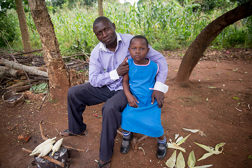 Butono after being introduced to her father