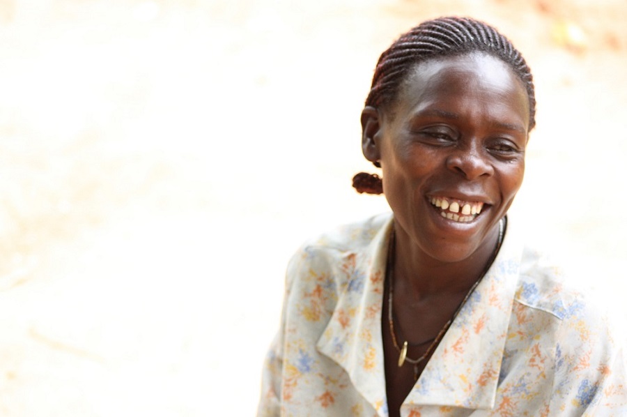 Cleire's aunt smiling