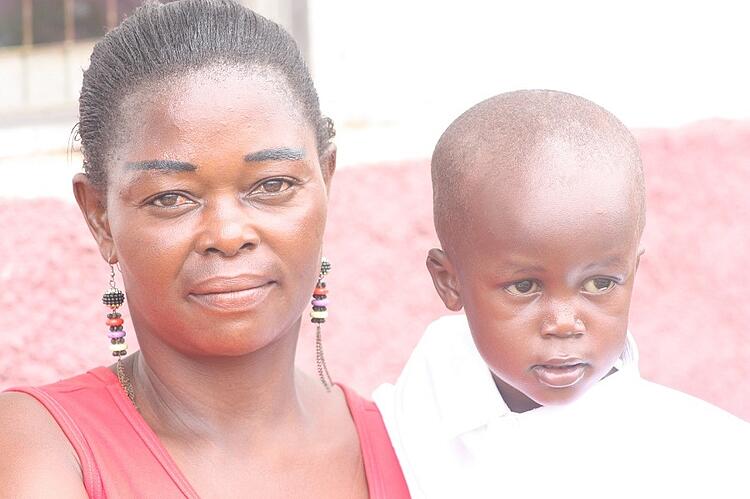 Grandma Mutesi and Beckham